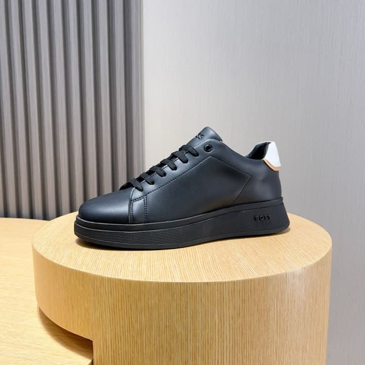Boss Classic Driving Shoes in Black With Polished Toe