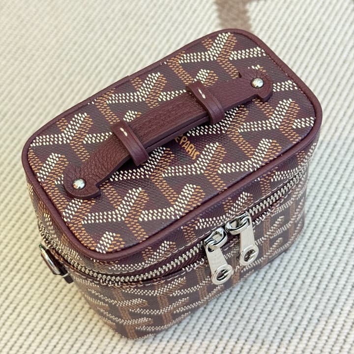 Goyard Muse Vanity Ultra Mini Cosmetic Bag in Blue