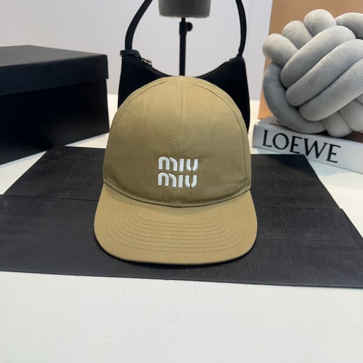 Miu Miu Canvas Baseball Cap