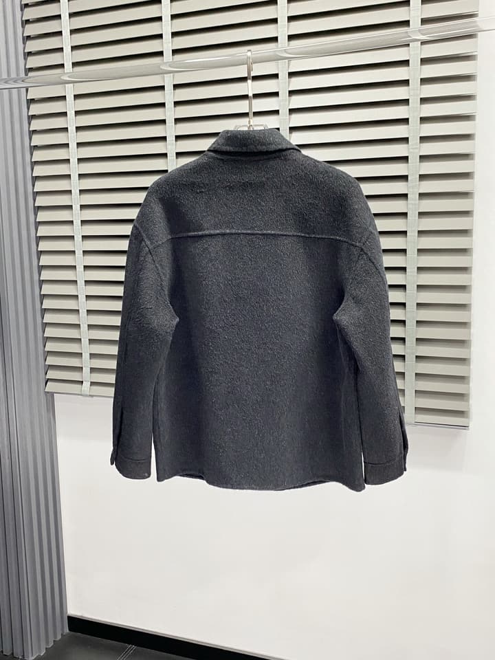 Dior Men's Classic Lambswool Short Coat in Camel Brown