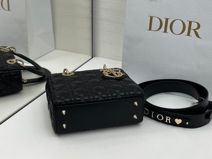 Dior Lady Dior My ABCDior Bow Handbag in Classic Black