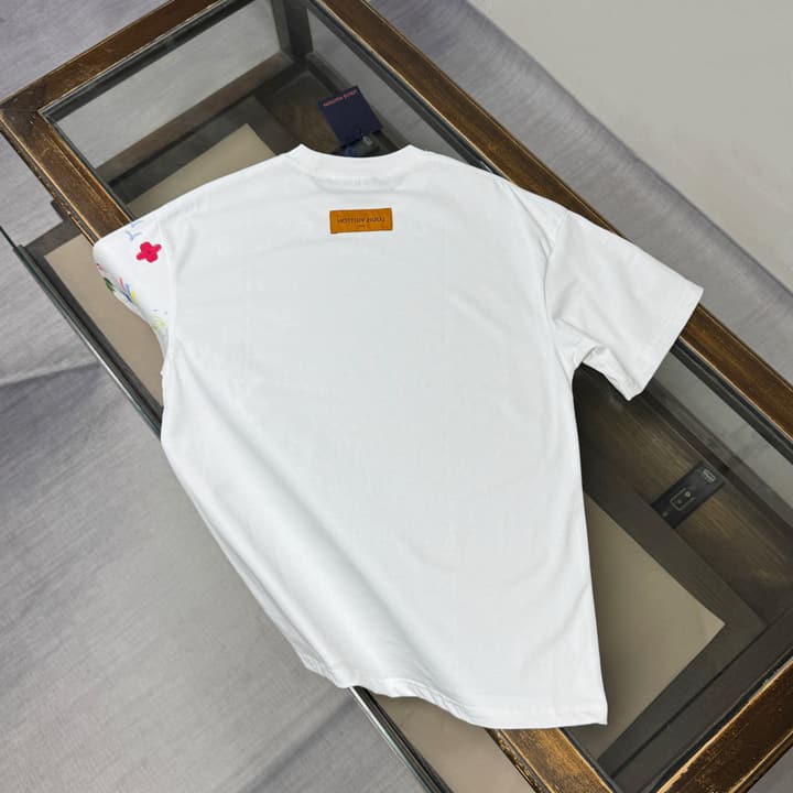 Louis Vuitton Oversized Round Neck T-Shirt – Summer Collection – 26SS in White