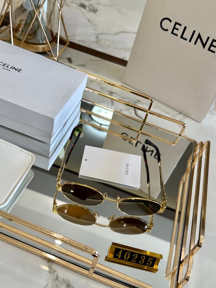 Celine Polarized Acetate Sunglasses