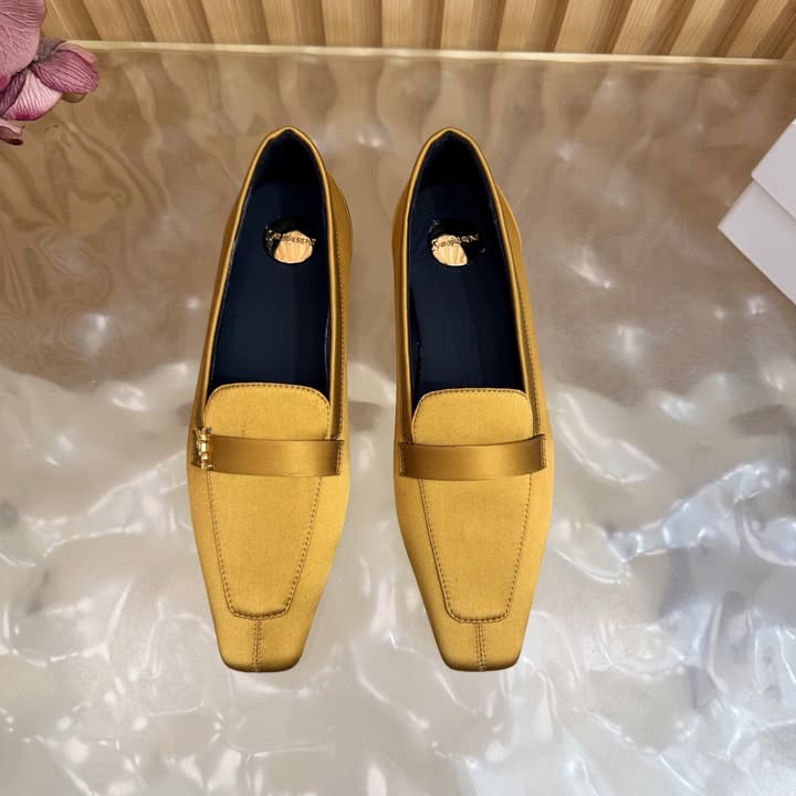 Saint Laurent Silk Chain Mules – Spring/Summer Collection – 26S in Beige