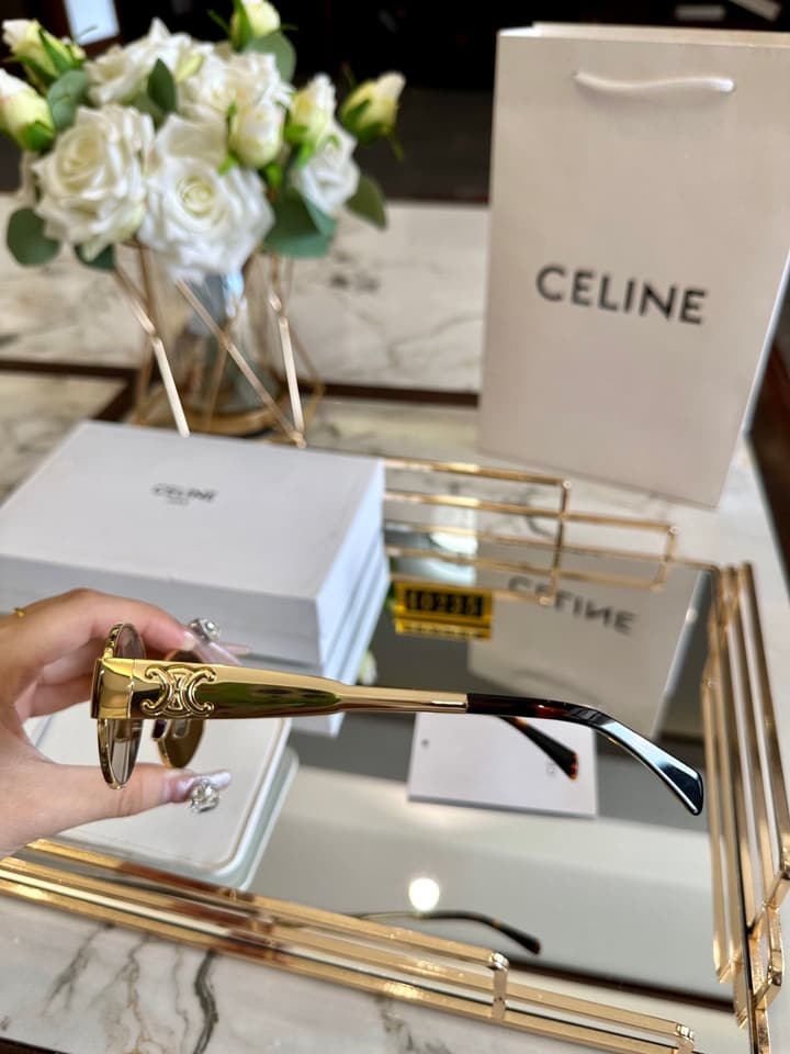 Celine Polarized Acetate Sunglasses