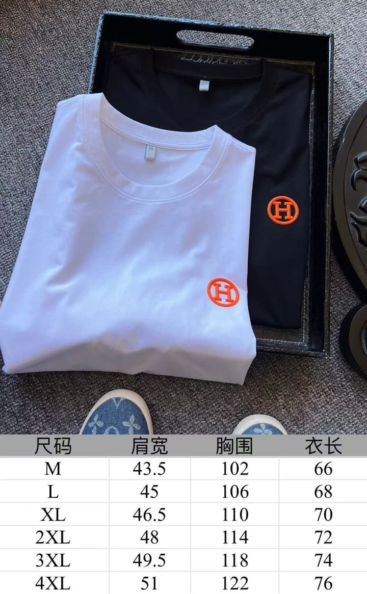 Hermès Mulberry Silk 3D H Logo T-Shirt – 2025 Spring/Summer Collection in Classic Black
