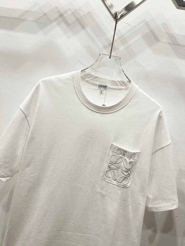 Loewe Minimalist Pocket Embroidery T-Shirt in Classic Black