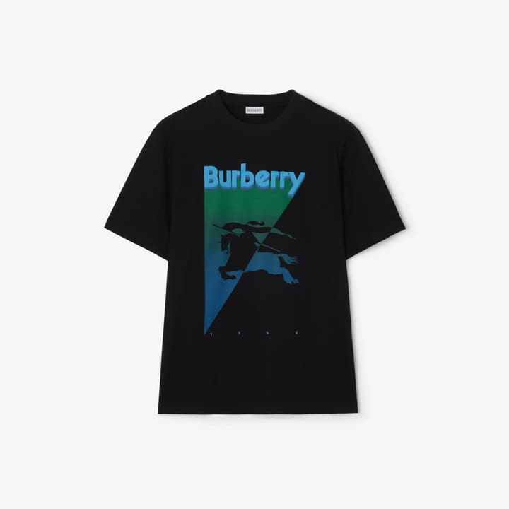Burberry EKD Logo Crewneck T-Shirt in Black