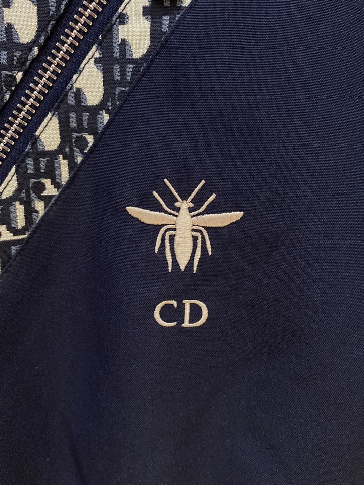Dior New Runway Jacket Outerwear in Black With Monogram Panels