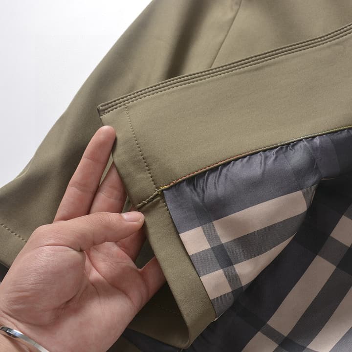 Burberry Long Double-Breasted Trench Coat – 2025FW in Navy Blue