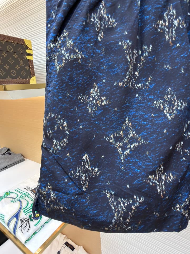 Louis Vuitton Monogram Beach Drawstring Shorts in Blue