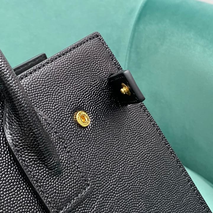 Saint Laurent Sac De Jour Satchel Bag in Gold