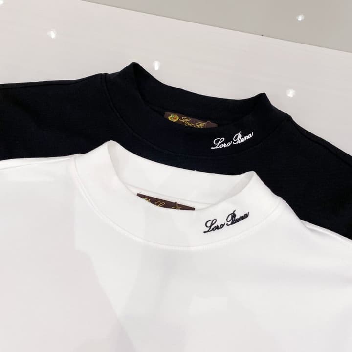 Loro Piana Fashion Casual Long Sleeve T-Shirt – Early Autumn New Counter Style in Classic Black