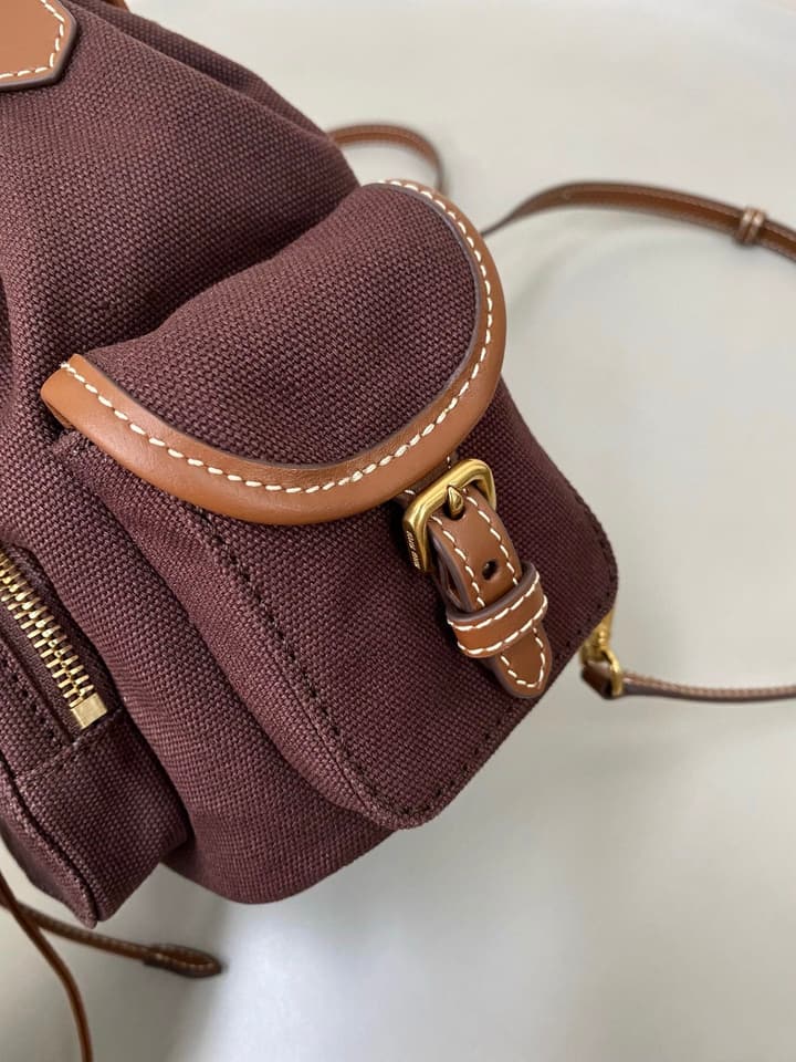 Miu Miu Canvas Backpack