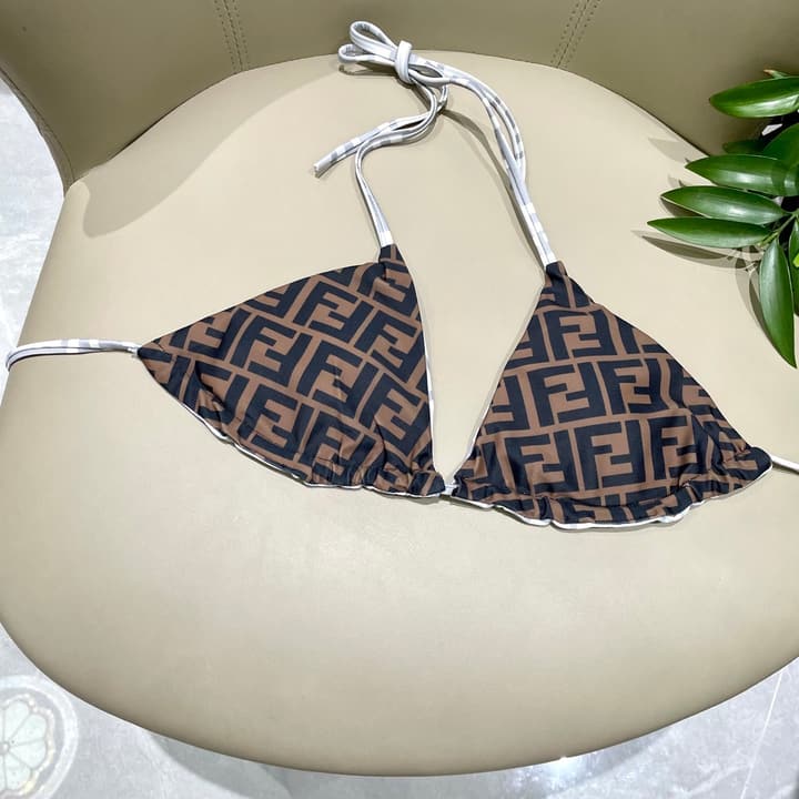 Fendi Reversible One-Piece Swimsuit in Blue Monogram