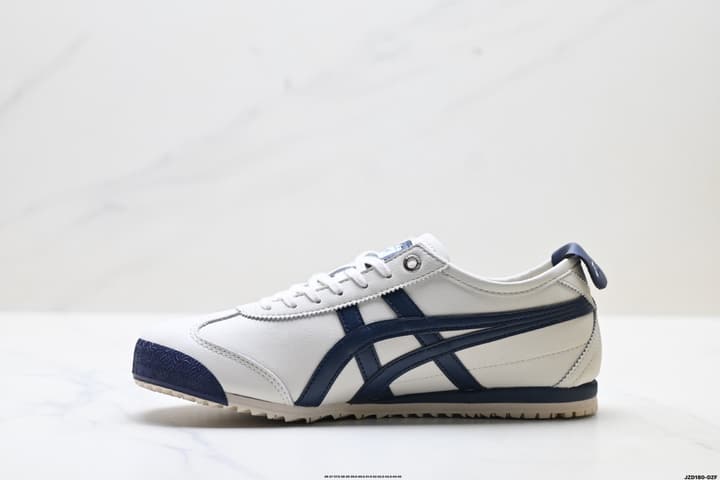 Onitsuka Tiger Mexico 66 Deluxe Nippon Made Sneakers in Beige With Taupe Stripes
