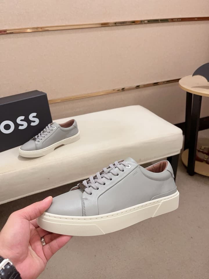 Boss Premium Casual Men's Sneakers in Black Monochromatic
