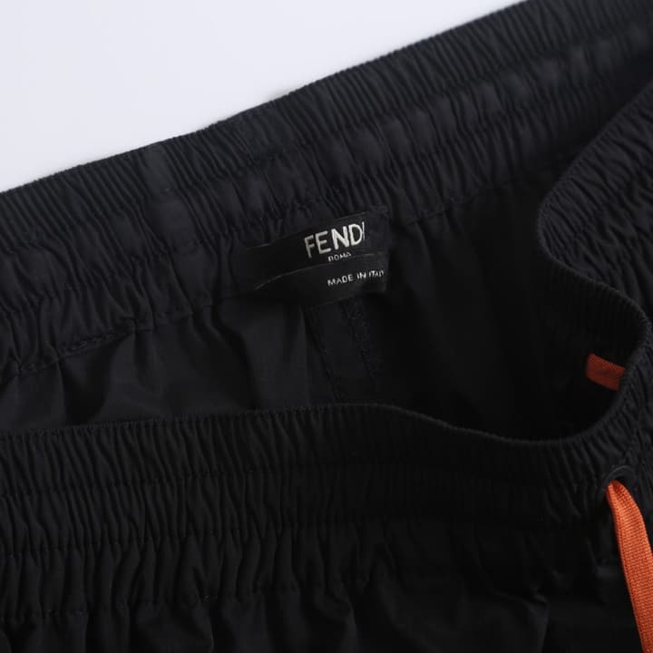 Fendi Water-Reactive Monogram Swim Trunks in Black