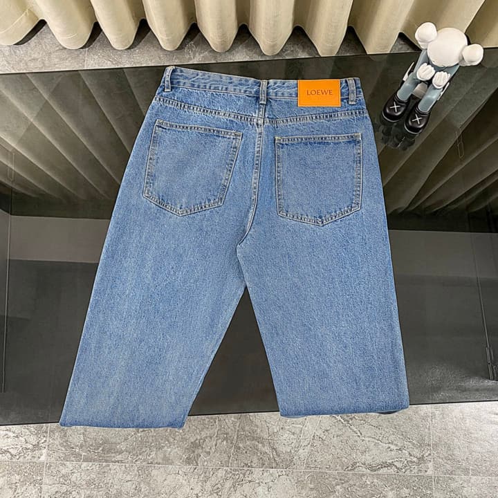 Loewe Anagram Laser-Cut Denim Jeans – 25SS