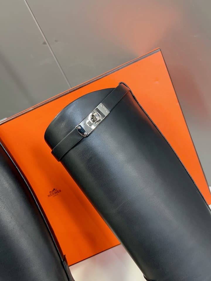 Hermès Kelly Riding Boots in Black