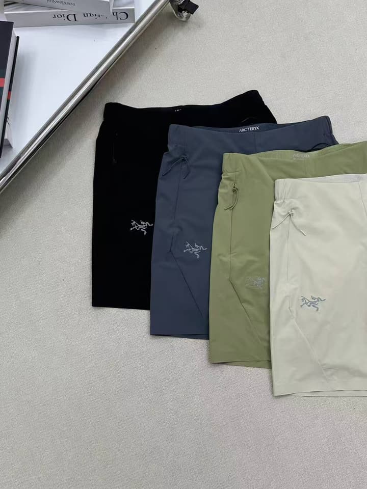 Arc'teryx Captive Embroidered Functional Shorts in Army Green
