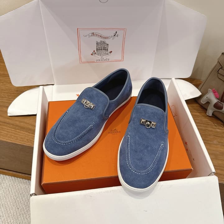 Hermès Lightweight Couple's Loafers – 25SS in Coral