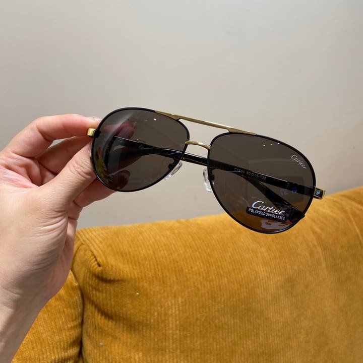 Cartier Polarized Sunglasses – 2024 Collection in Gold