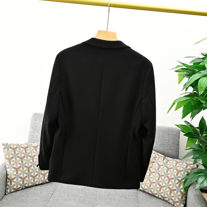 Burberry Slim Fit Casual Blazer – 25S Collection in Classic Black