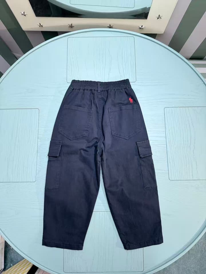 Ralph Lauren RL POLO Kids English Style Pants – 2025SS – Kids Collection in Dark Navy