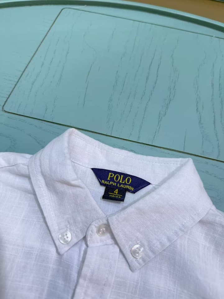Ralph Lauren Polo Kids Embroidered Shirt – 2025SS – Kids Collection in Null