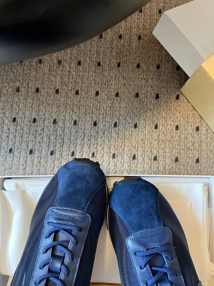 The Row 25SS German Training Mesh Sneakers in Black