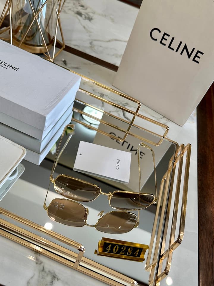 Celine Polarized Acetate Sunglasses