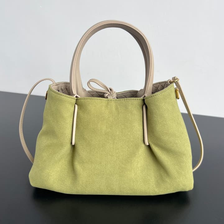 Bottega Veneta Pinacoteca Small Tote Handbag – 2025SS in Burgundy With Light Blue Lining A