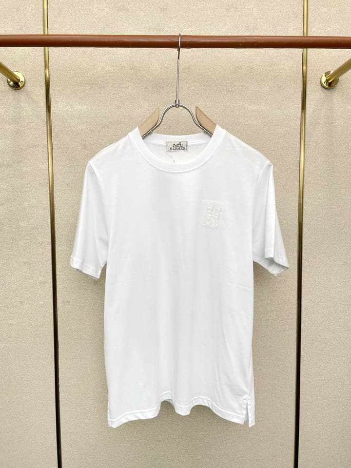Hermès Men's Casual Short-Sleeve T-Shirt in Black