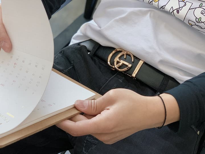 Gucci Calfskin Leather Belt
