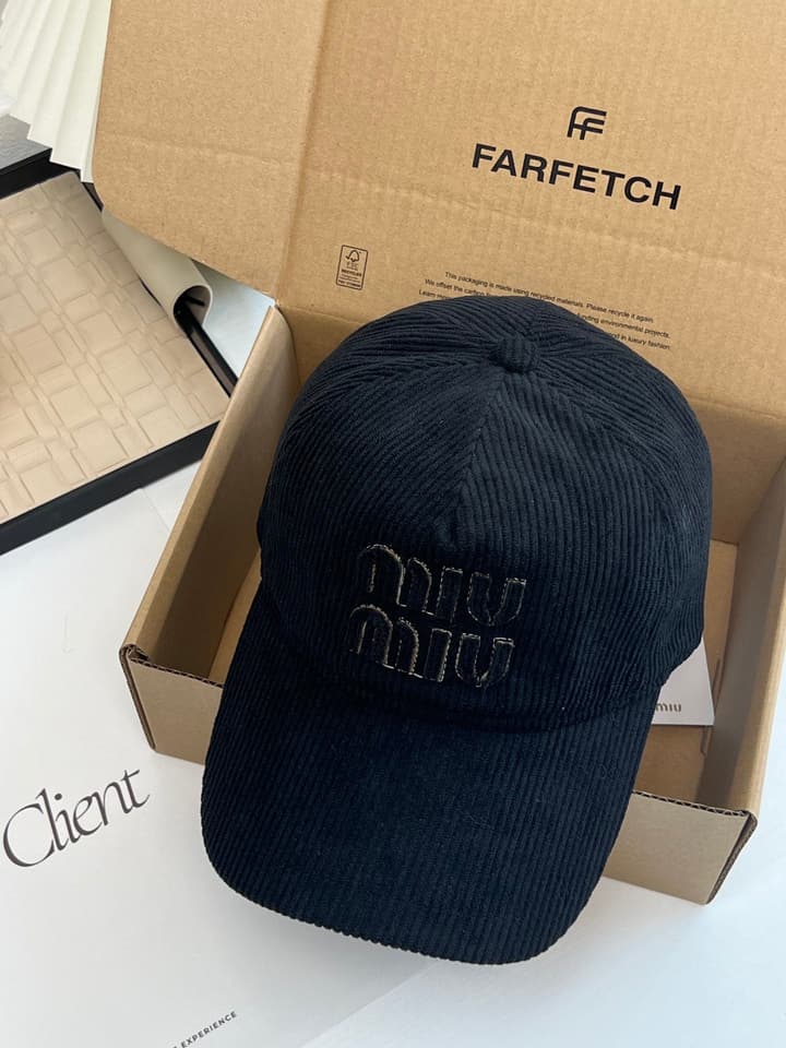 Miu Miu Corduroy Baseball Cap – Autumn/Winter Collection