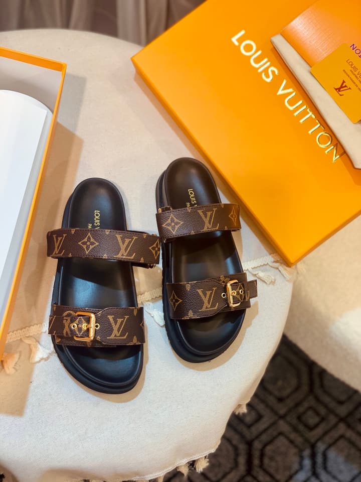 Louis Vuitton Denim Mules
