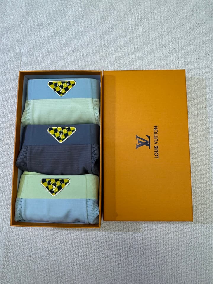 Louis Vuitton Men's Ice Silk Seamless Underwear 3-Pack