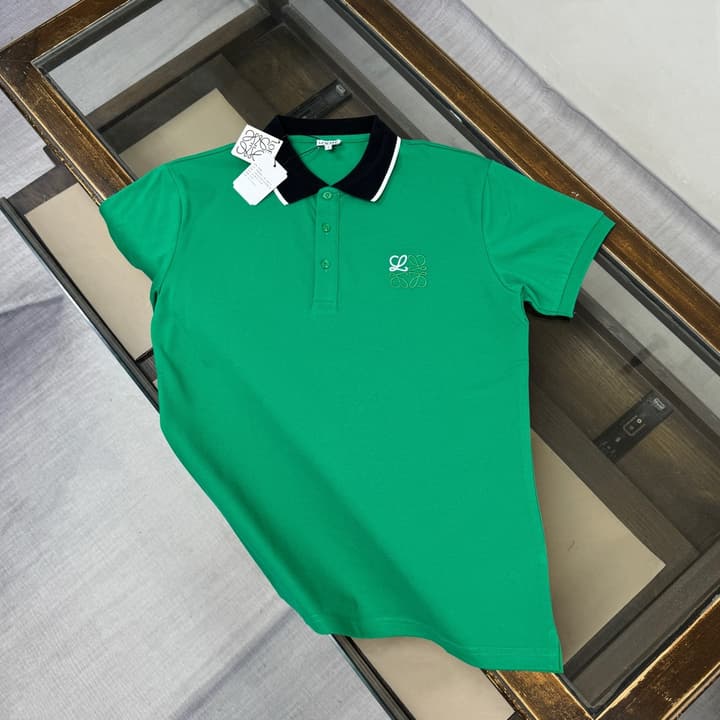 Loewe Business Casual Short-Sleeved Polo Shirt – 2026SS in Black