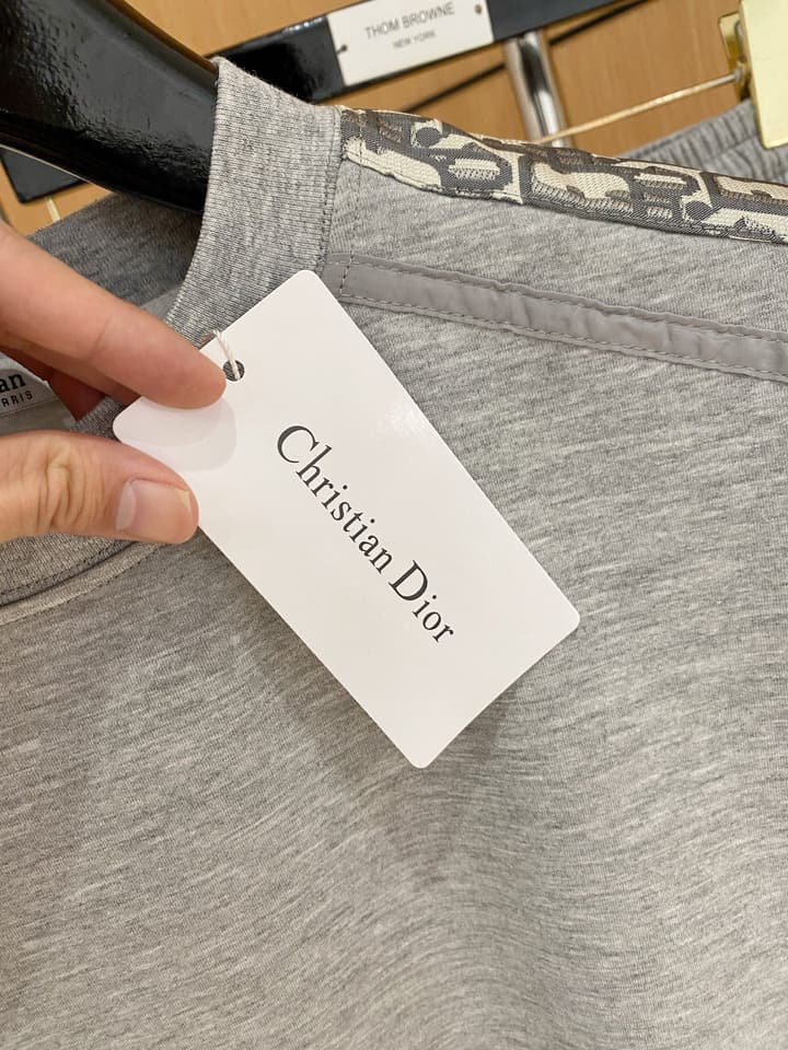 Dior Classic Air Layer T-Shirt and Shorts Set – 2026 Summer Collection in Black Crewneck Oblique Stripe