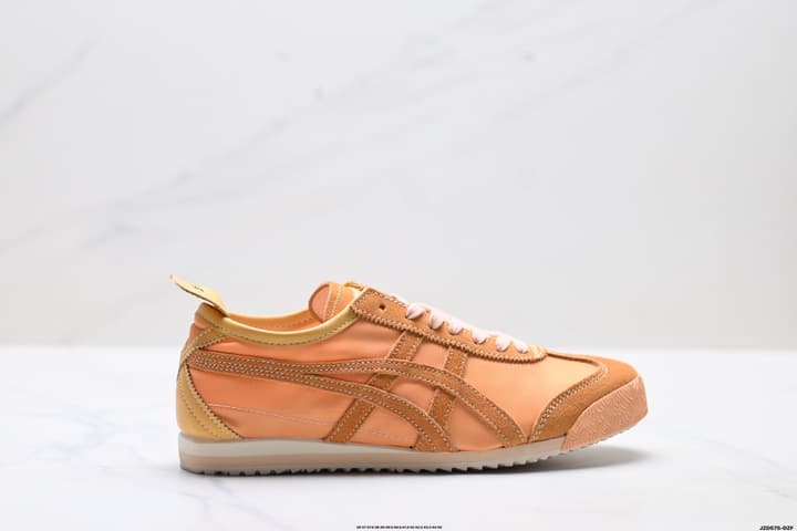 Onitsuka Tiger Mexico 66 Deluxe Nippon Made Sneakers in Beige With Taupe Stripes