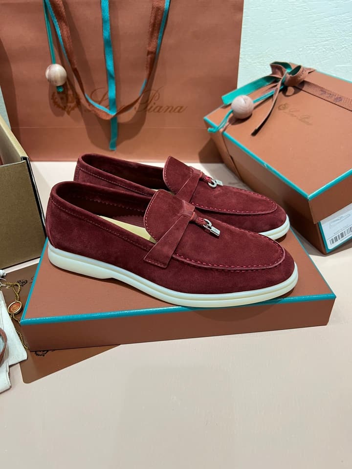 Loro Piana My Charms Suede Mules