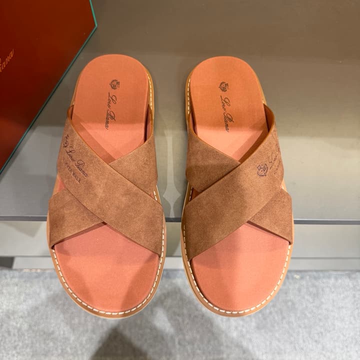 Loro Piana Summer Walk Crisscross Mules