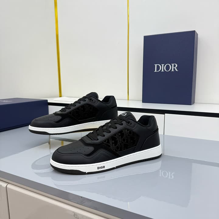 Dior Casual Calfskin Ankle Boots in Black With White Sole