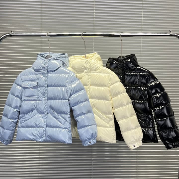 Moncler Kids Hooded Down Jacket – 25FW in Classic Black