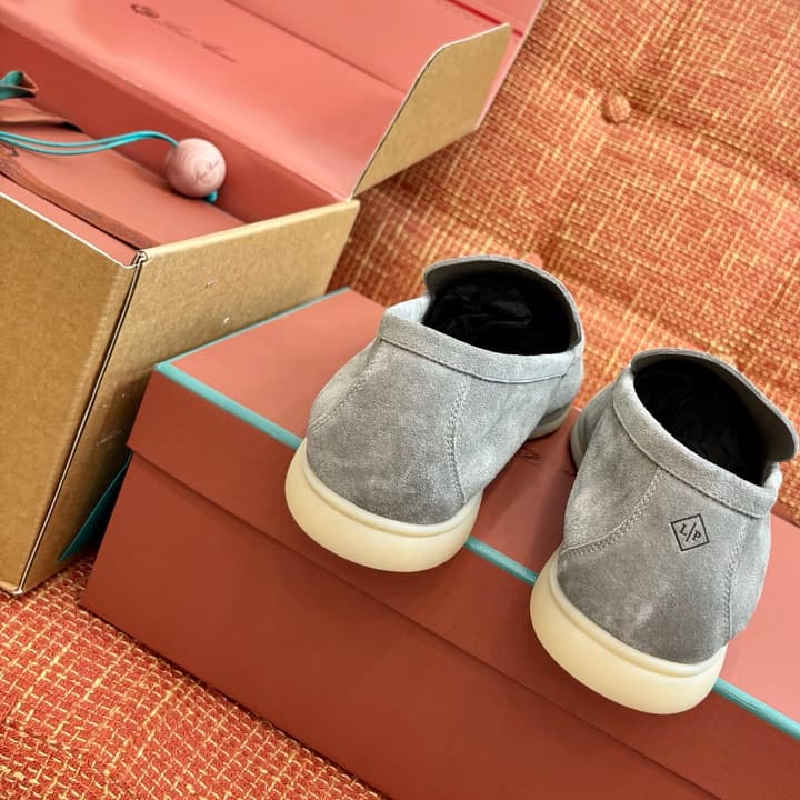 Loro Piana Suede Loafers in Brown