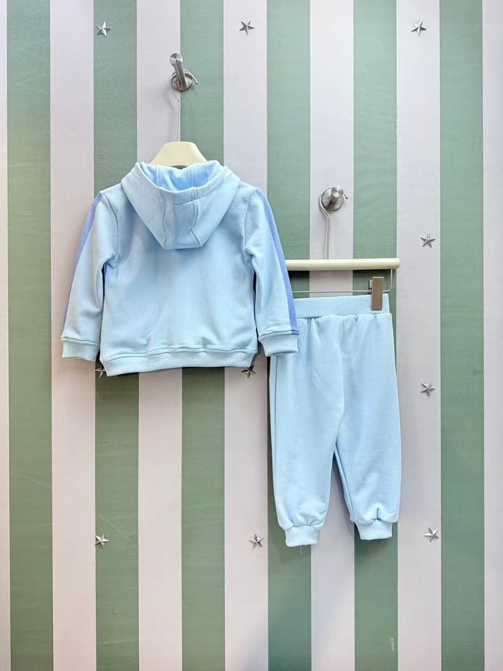 Dolce & Gabbana Baby Sweatshirt and Pants Set – 2025SS – Kids Collection in Light Blue Tracksuit