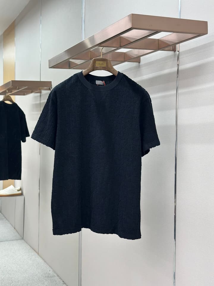 Dior Oblique Jacquard Loose Fit T-Shirt in Black