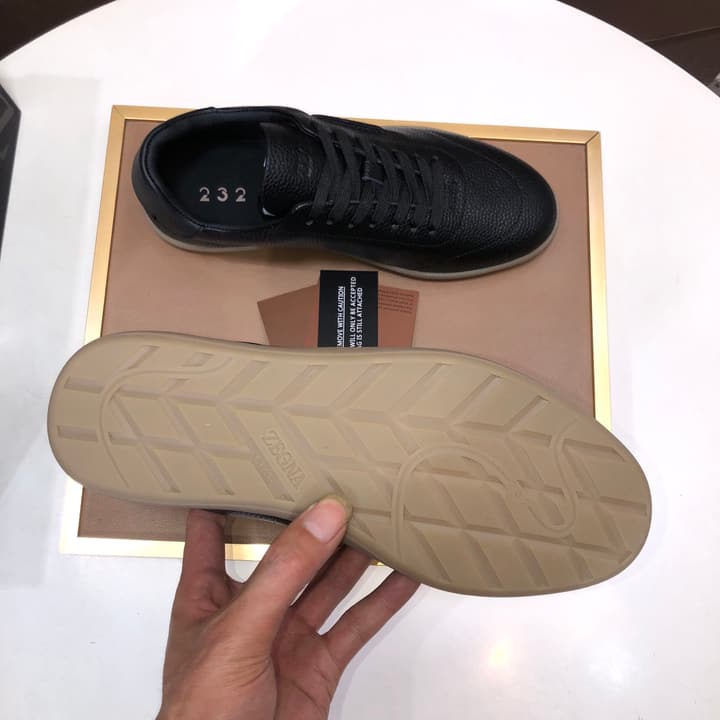 Zegna 232 Suede and Leather Sneakers