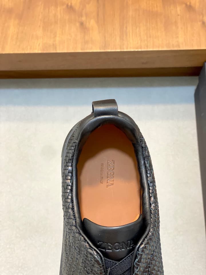 Ermenegildo Zegna Triple Stitch Sneakers in Black